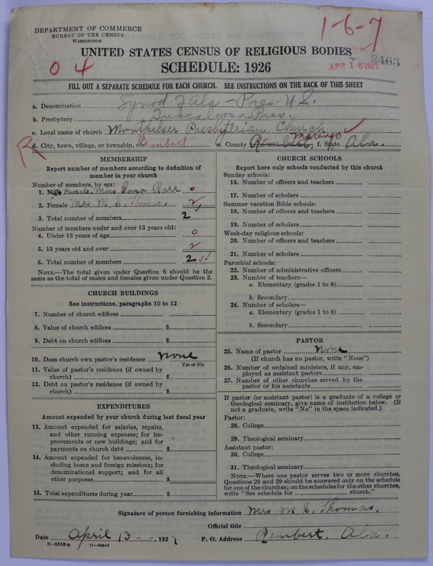 Scan of Presbyterian Church in the United States: 2463
