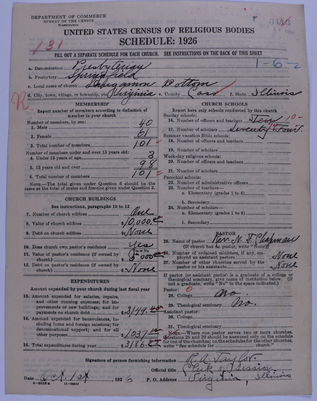 Scan of Presbyterian Church in the United States of America: 3413