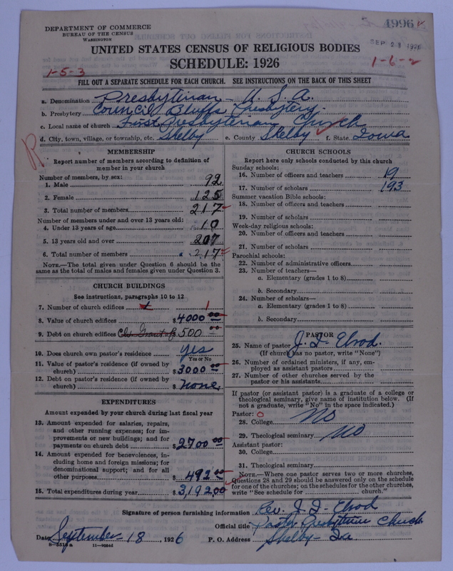 Scan of Presbyterian Church in the United States of America: 4996