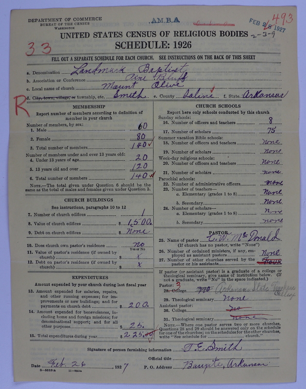 Scan of Landmark Baptist of America: 493
