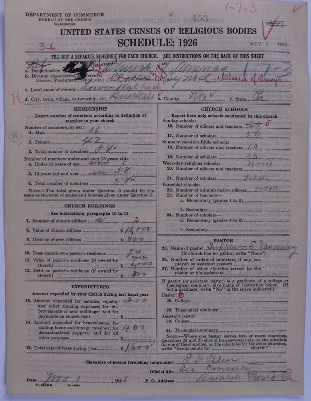 Scan of Reformed Church in America: 453
