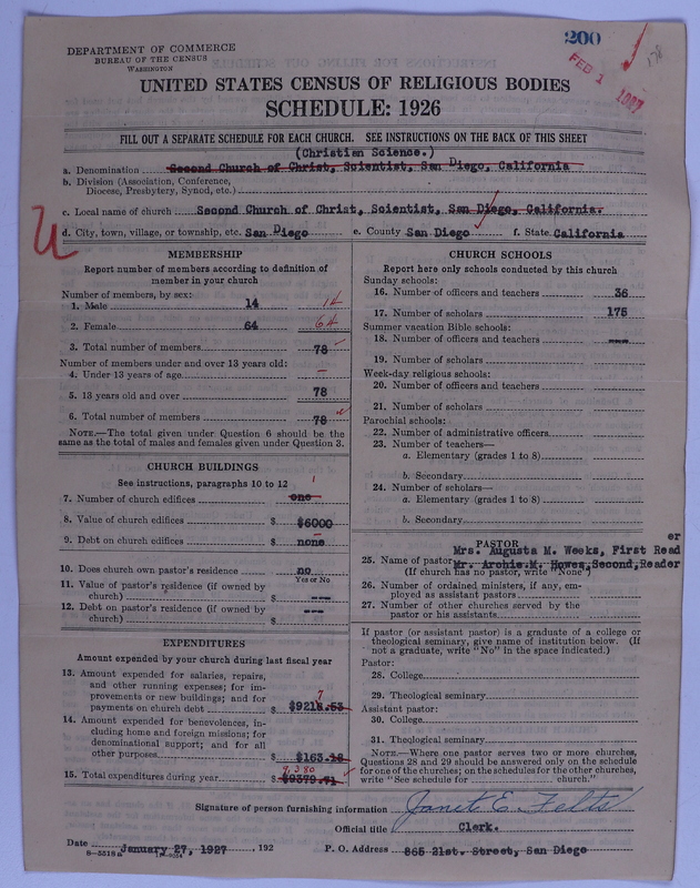 Scan of Church of Christ, Scientist: 200