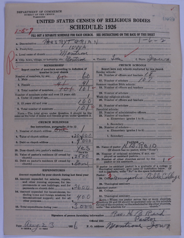 Scan of Presbyterian Church in the United States of America: 4869