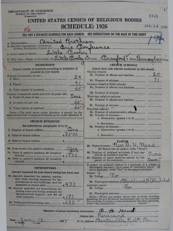 Scan of Church of the United Brethren in Christ: 164