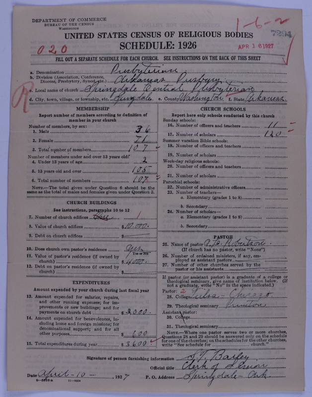 Scan of Presbyterian Church in the United States of America: 7294
