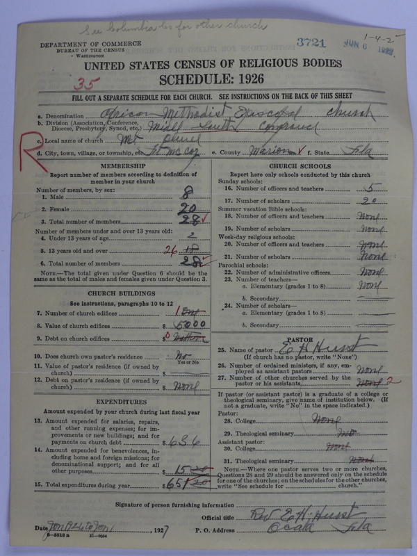 Scan of African Methodist Episcopal Church: 3721