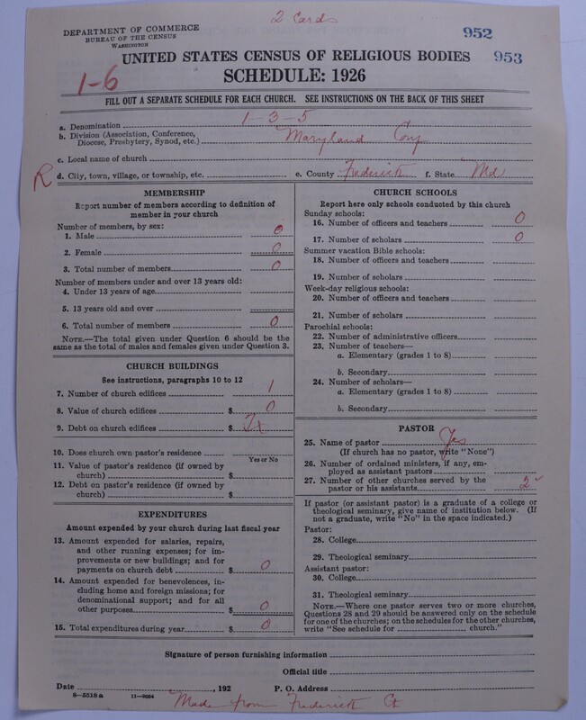 Scan of Methodist Protestant Church: 952