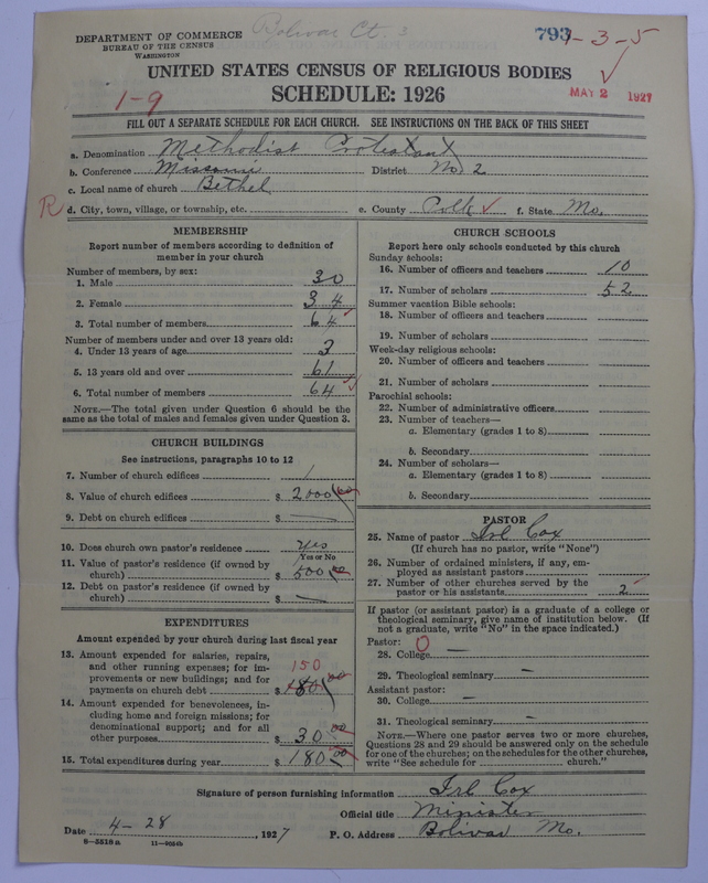 Scan of Methodist Protestant Church: 793