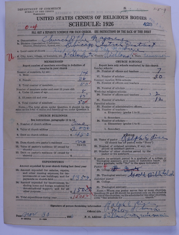 Scan of Church of the Nazarene: 429
