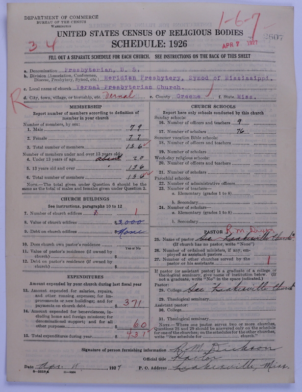 Scan of Presbyterian Church in the United States: 2607