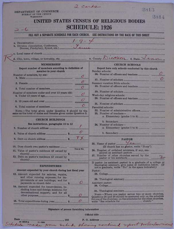 Scan of Church of the United Brethren in Christ: 2814