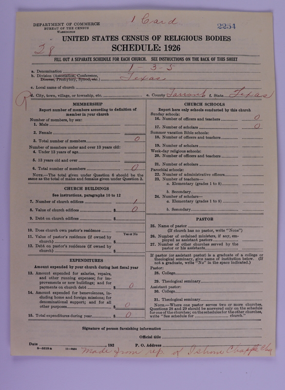 Scan of Methodist Protestant Church: 2254