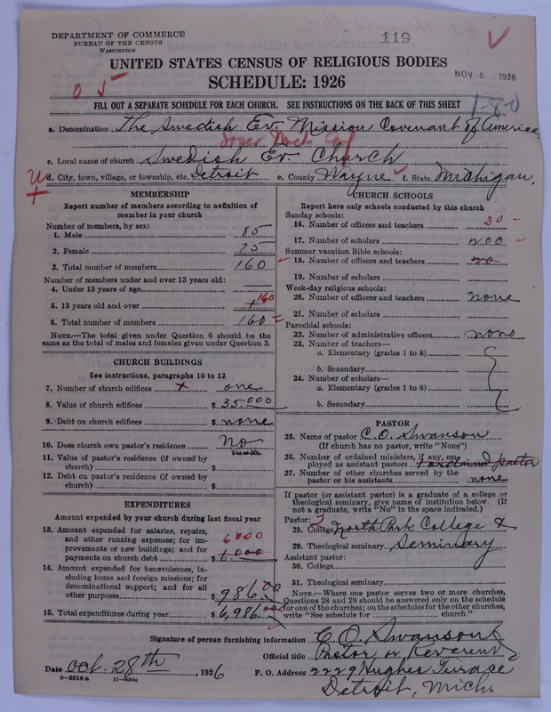 Scan of Swedish Evangelical Mission Covenant of America: 119