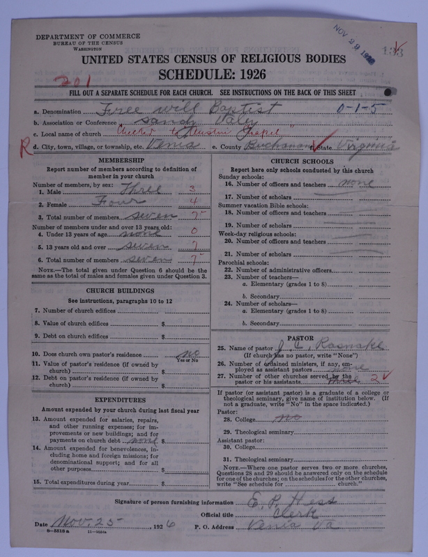 Scan of Free Will Baptists: 133