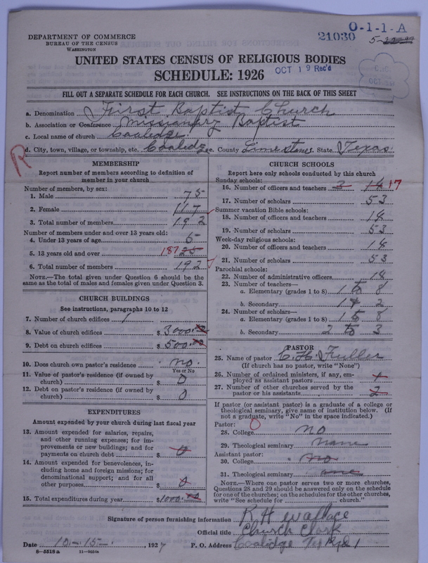 Scan of Negro Baptists: 21030