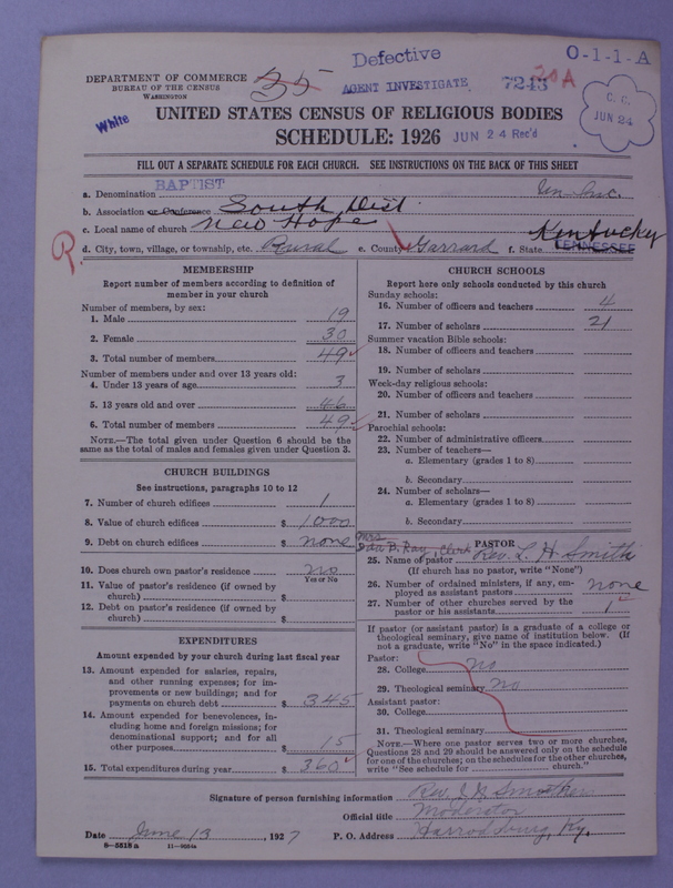 Scan of Negro Baptists: 7243