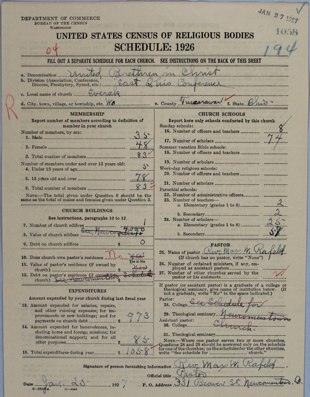 Scan of Church of the United Brethren in Christ: 1058