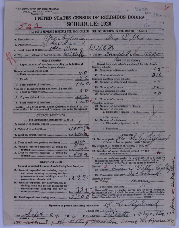 Scan of Presbyterian Church in the United States of America: 7959