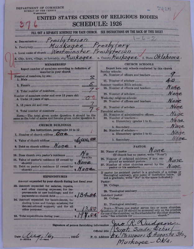 Scan of Presbyterian Church in the United States of America: 7418
