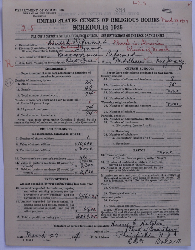 Scan of Reformed Church in America: 384