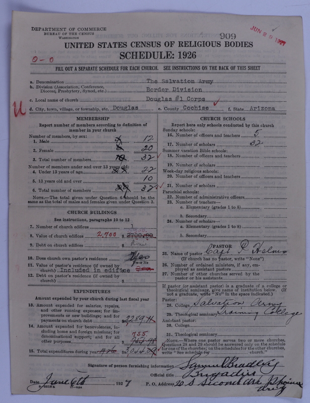 Scan of Salvation Army: 909