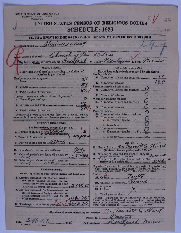 Scan of Universalist Church: 48