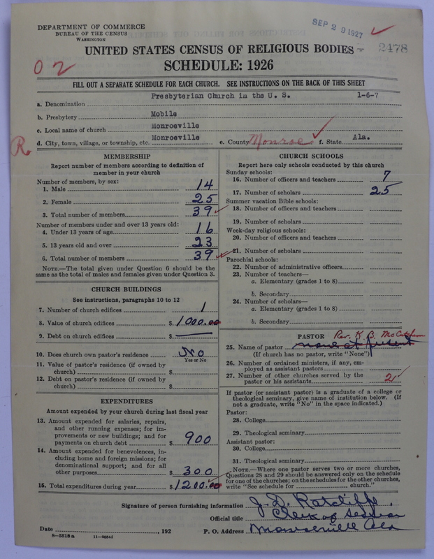 Scan of Presbyterian Church in the United States: 2478