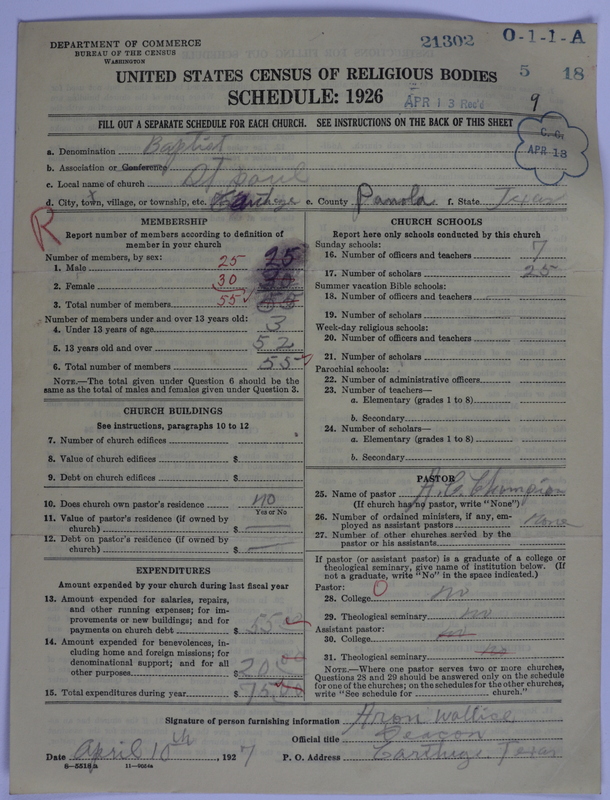 Scan of Negro Baptists: 21302