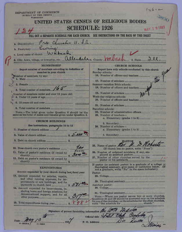 Scan of Presbyterian Church in the United States of America: 3890