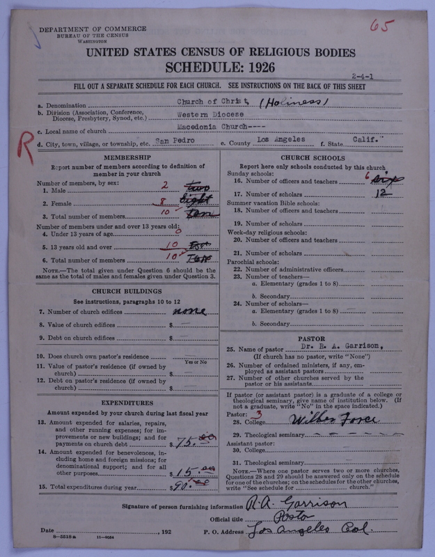 Scan of Church of Christ (Holiness) U.S.A.: 65