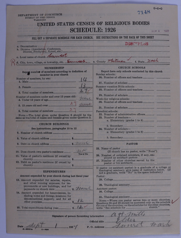Scan of Disciples of Christ: 7148