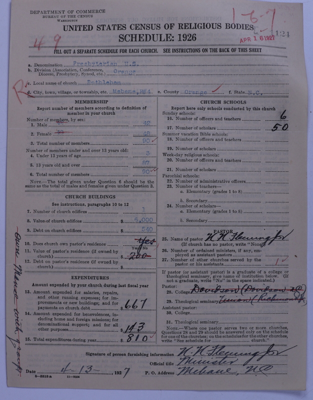 Scan of Presbyterian Church in the United States: 1124