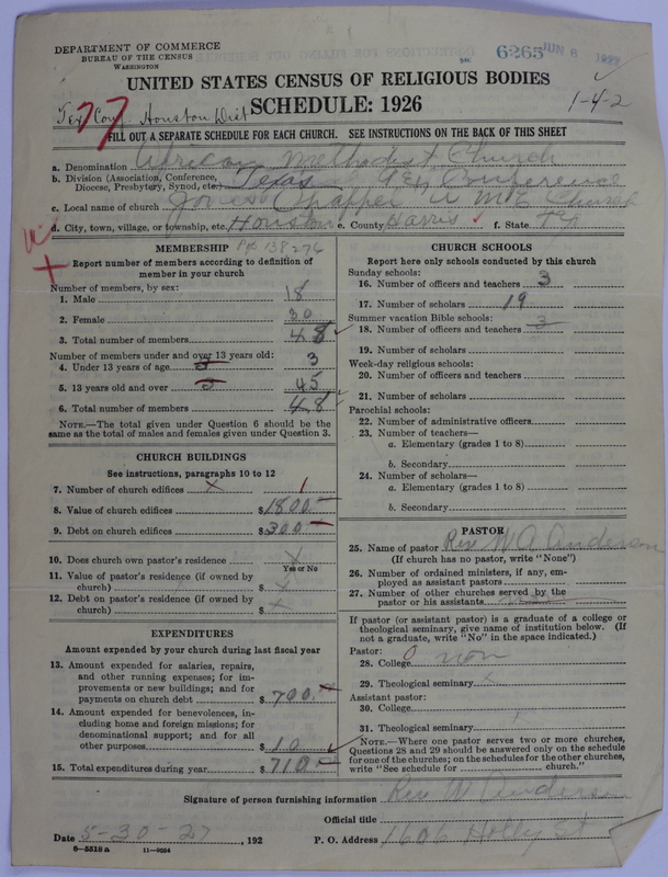 Scan of African Methodist Episcopal Church: 6265