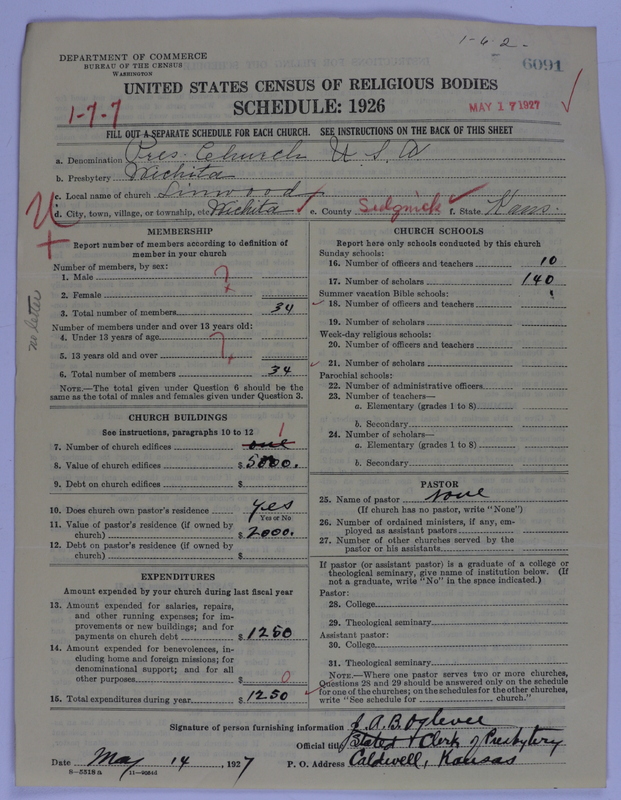 Scan of Presbyterian Church in the United States of America: 6091