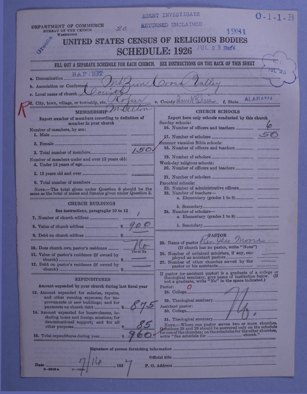 Scan of Negro Baptists: 1981
