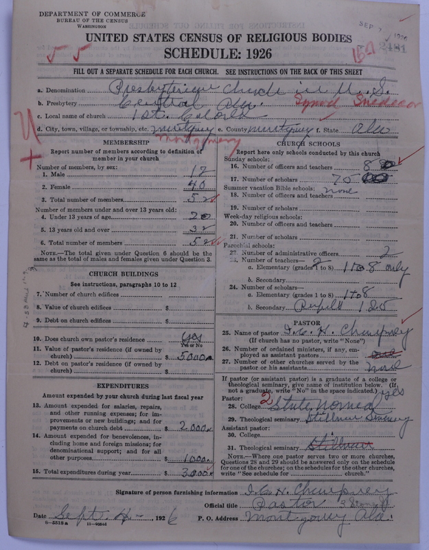 Scan of Presbyterian Church in the United States: 2481