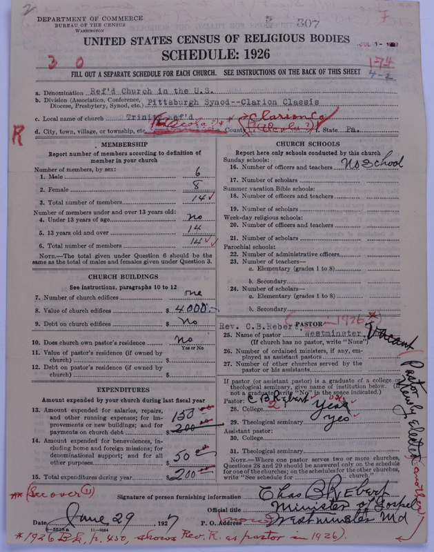 Scan of Reformed Church in the United States: 307