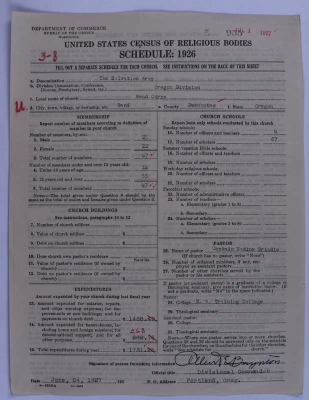 Scan of Salvation Army: 955