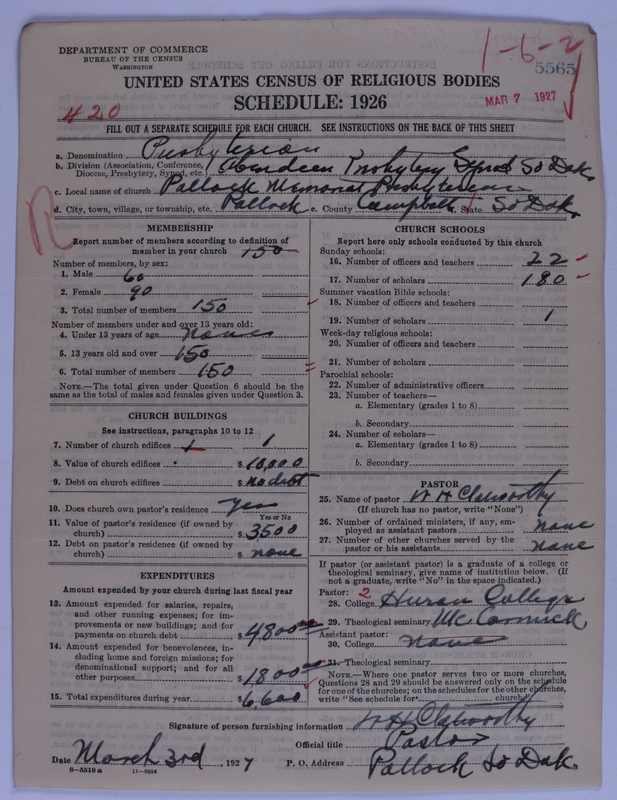 Scan of Presbyterian Church in the United States of America: 5565