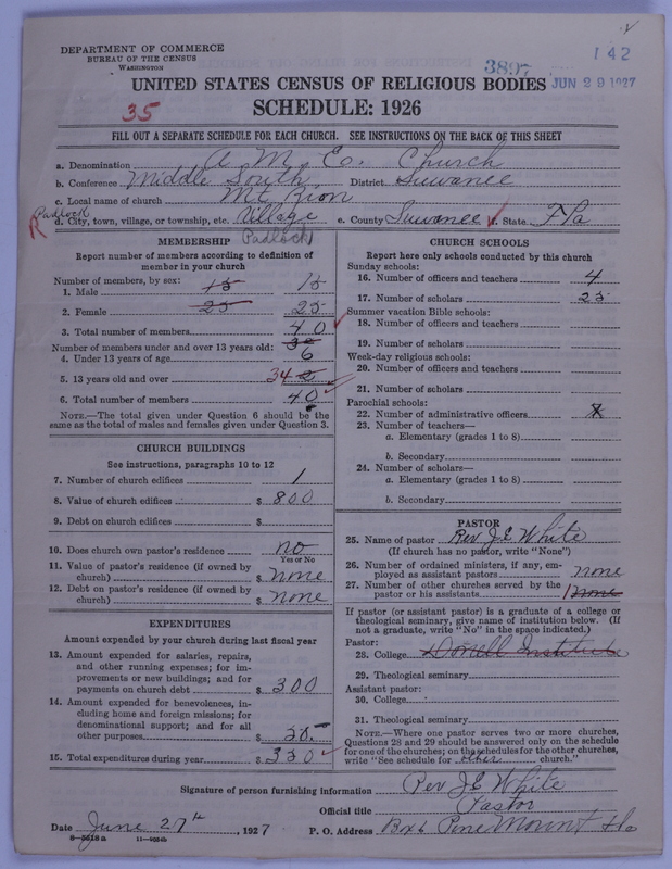 Scan of African Methodist Episcopal Church: 3897