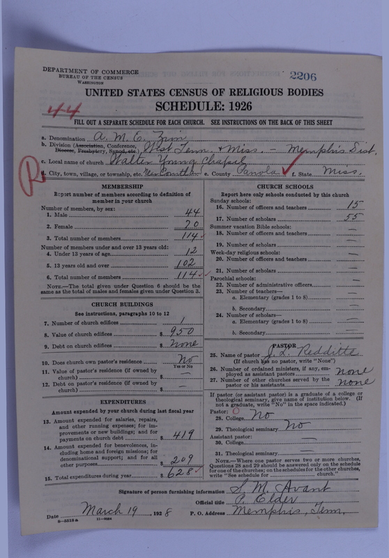 Scan of African Methodist Episcopal Zion Church: 2206
