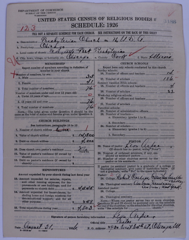 Scan of Presbyterian Church in the United States of America: 3488