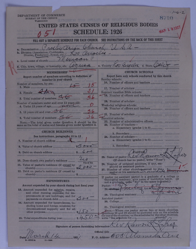 Scan of Presbyterian Church in the United States of America: 8710