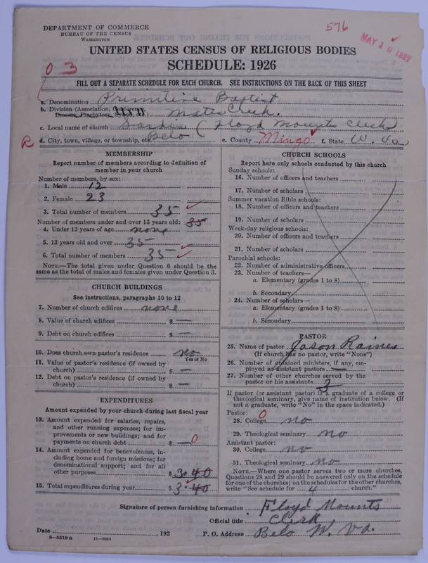 Scan of Primitive Baptists: 576