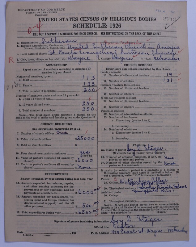 Scan of United Lutheran Church in America: 2743