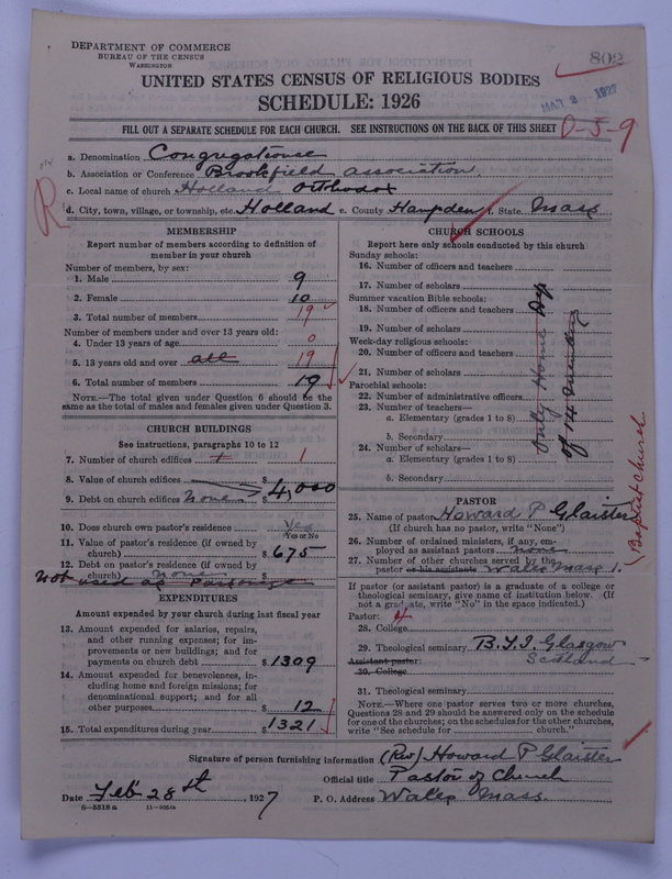 Scan of Congregational Churches: 802