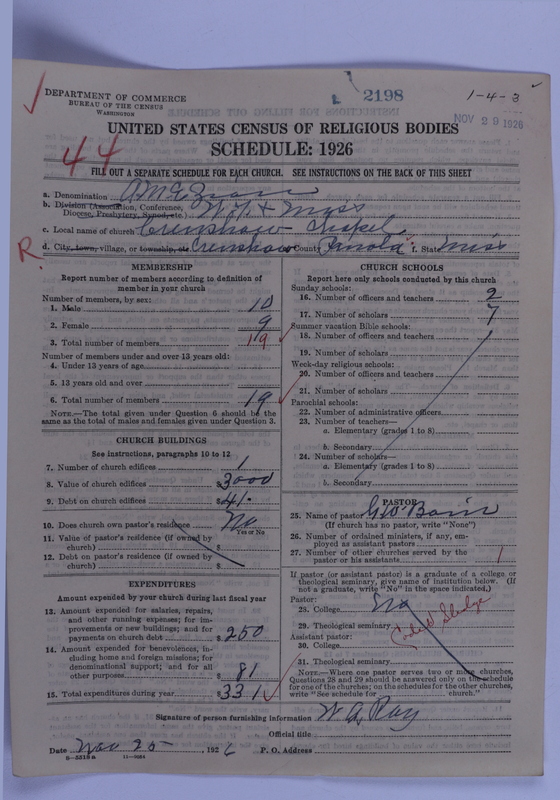 Scan of African Methodist Episcopal Zion Church: 2198