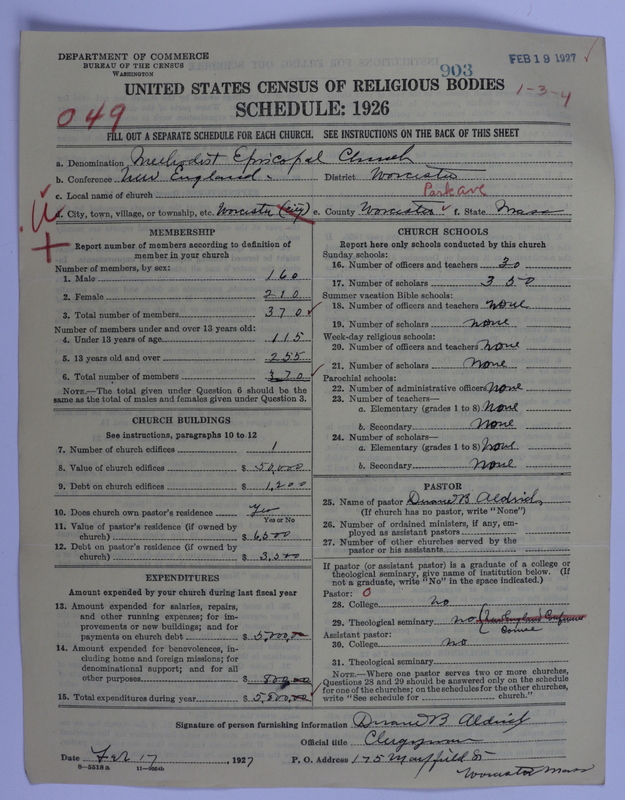 Scan of Methodist Episcopal Church: 903