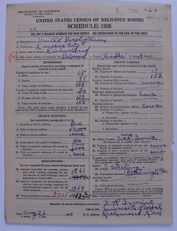 Scan of United Presbyterian Church of North America: 756