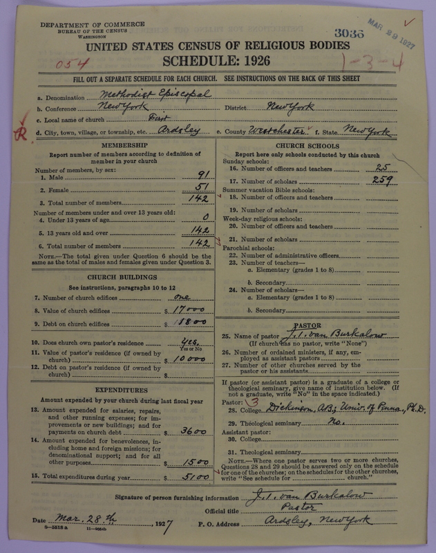 Scan of Methodist Episcopal Church: 3036